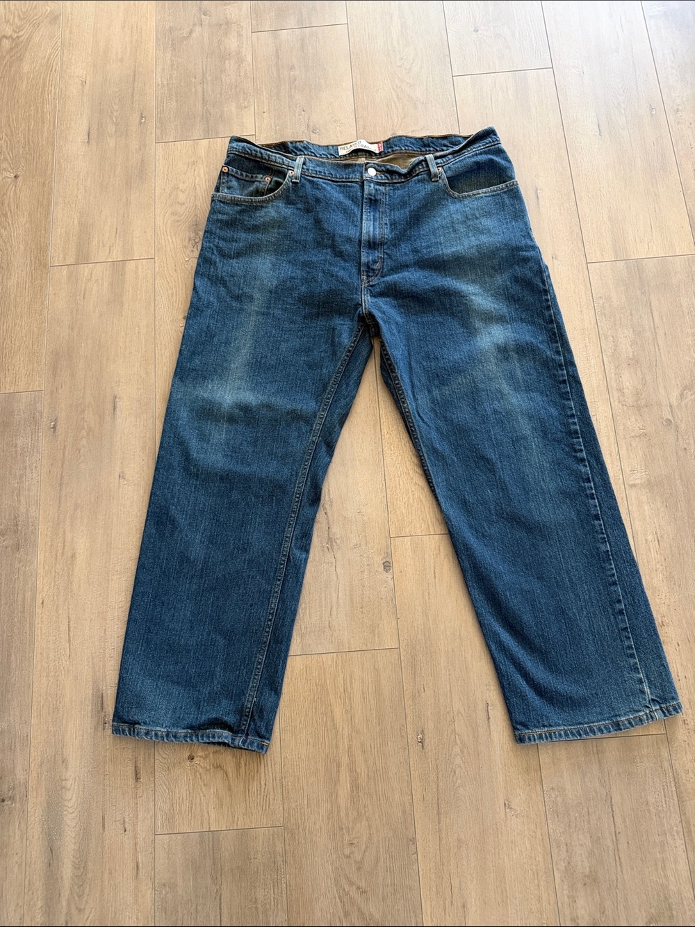 VTG Y2K LEVI'S 559 Men's Relaxed Straight Denim Jeans 42x30 Blue Mid Rise Fade
